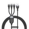 Cablu de date 3in1 USB la Type-C / Lightning / Micor-USB