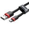 Cablu de date USB la Micro USB 1.5A 2M Cafule Baseus CAMKLF C91 Rosu Negru 4