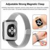 Curea metalica smartwatch Apple Watch 1 2 3 4 5 6 7 SE 38mm 40 mm 41 mm W034 Argintiu 4
