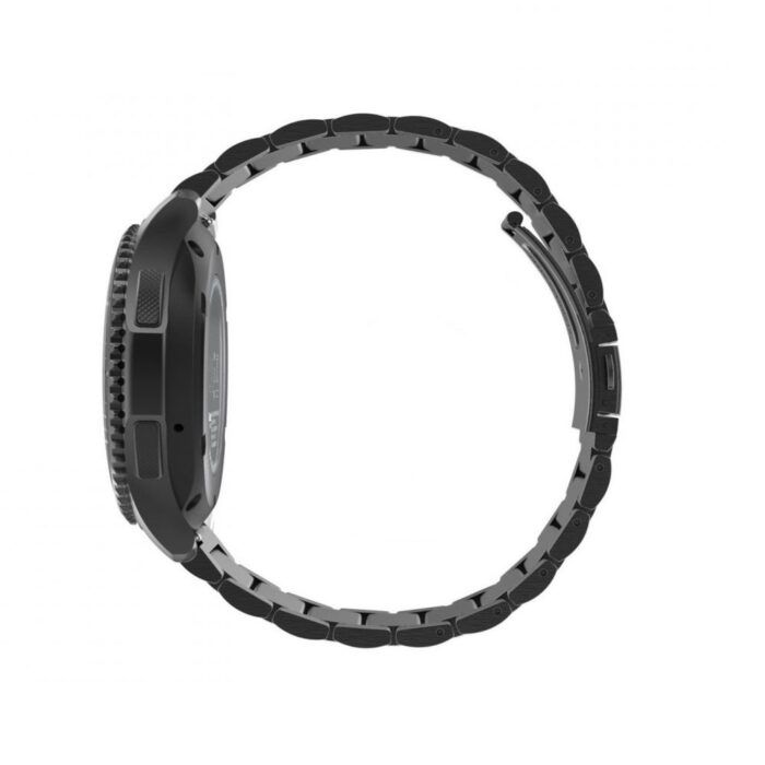 Curea metalica smartwatch Samsung Galaxy Watch 4 Galaxy Watch Active 1 2 40 mm 44 mm Huawei Watch GT GT 2 GT 3 42 mm W010 Negru 4
