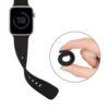 Curea silicon smartwatch Apple Watch 1 2 3 4 5 6 7 SE 38mm 40 mm 41 mm W031 Negru 2