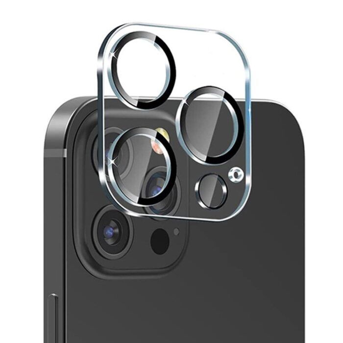 Folie Camera Lito S+ compatibila cu  iPhone 14 Pro - negru/transparent