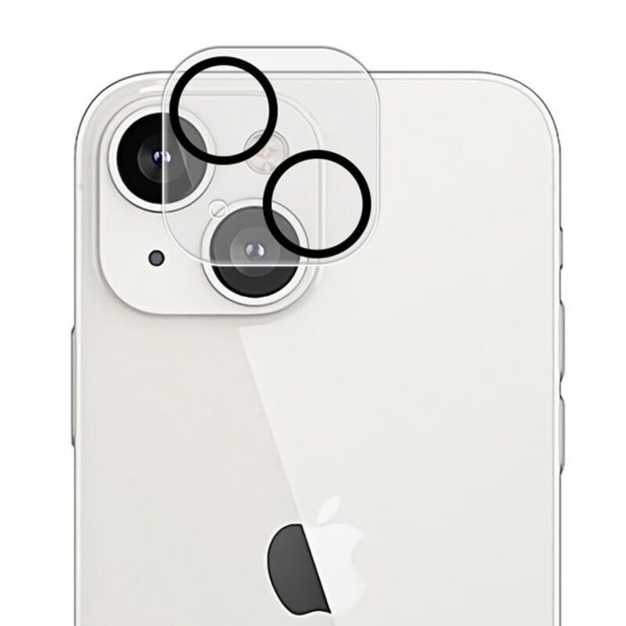 Folie Camera Lito S+ compatibila cu  iPhone 14 - negru/transparent