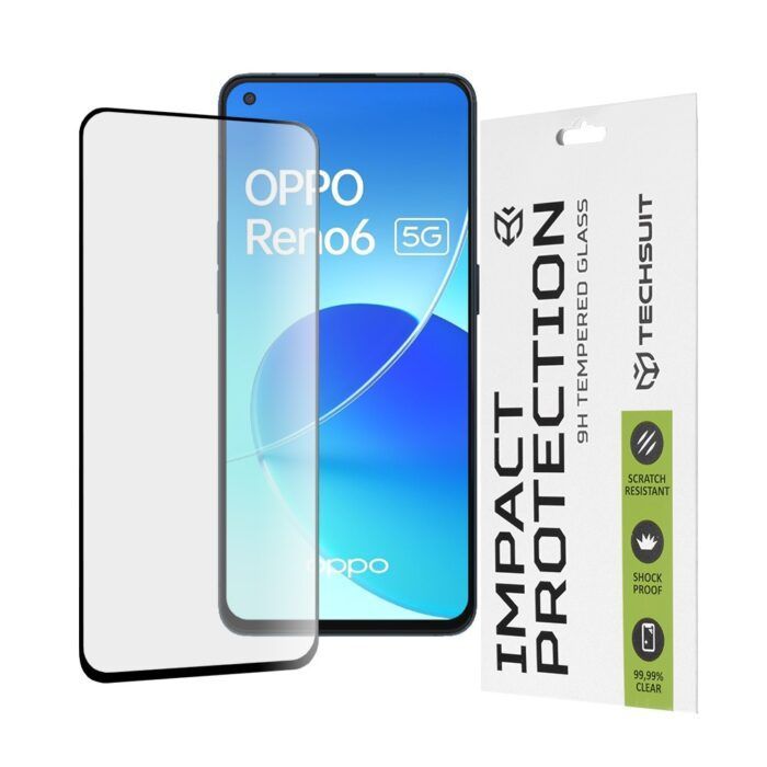 Folie Sticla Securizata pentru OPPO Reno 6 5G Atlantic 111D cu margine neagra