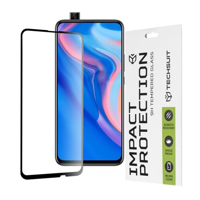 Folie Sticla Securizata pentru Huawei P Smart Z Atlantic 111D cu margine neagra