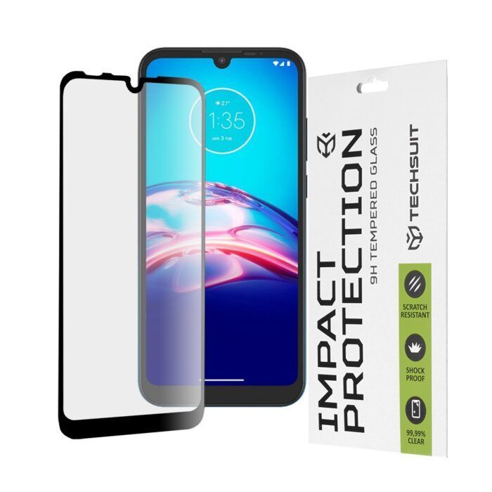 Folie Sticla Securizata pentru Motorola Moto E6s / E6i Atlantic 111D cu margine neagra