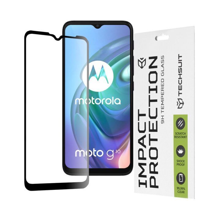 Folie Sticla Securizata pentru Motorola Moto G10 / G20 / G30 / G9 Play / E7 Plus Atlantic 111D cu margine neagra