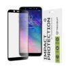 Folie Sticla Securizata pentru Samsung Galaxy A6 2018 Atlantic 111D cu margine neagra