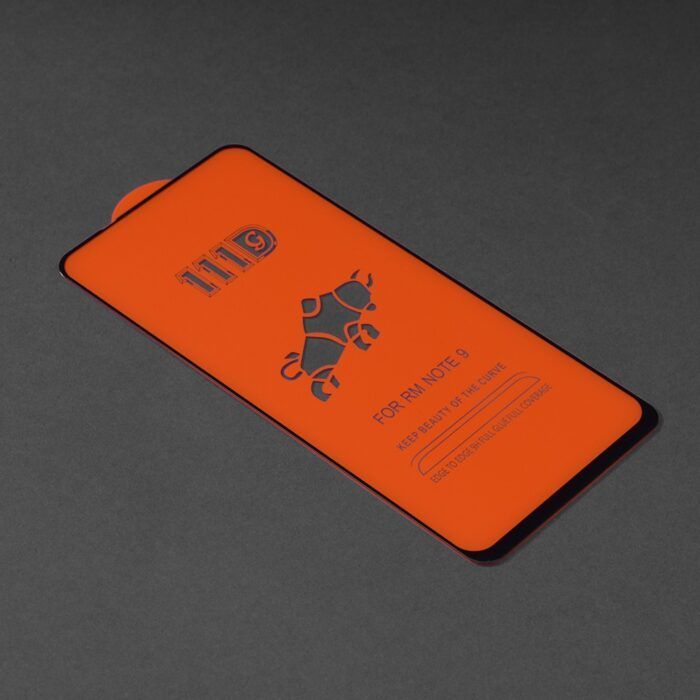 Folie Sticla Securizata pentru Xiaomi Redmi Note 9 Atlantic 111D cu margine neagra 1