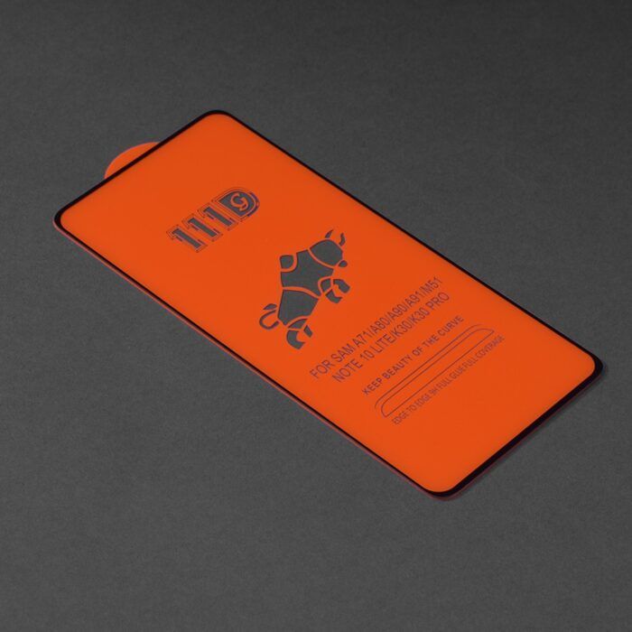 Folie Sticla Securizata pentru Xiaomi Redmi Note 9S Note 9 Pro Note 9 Pro Max Atlantic 111D cu margine neagra 1
