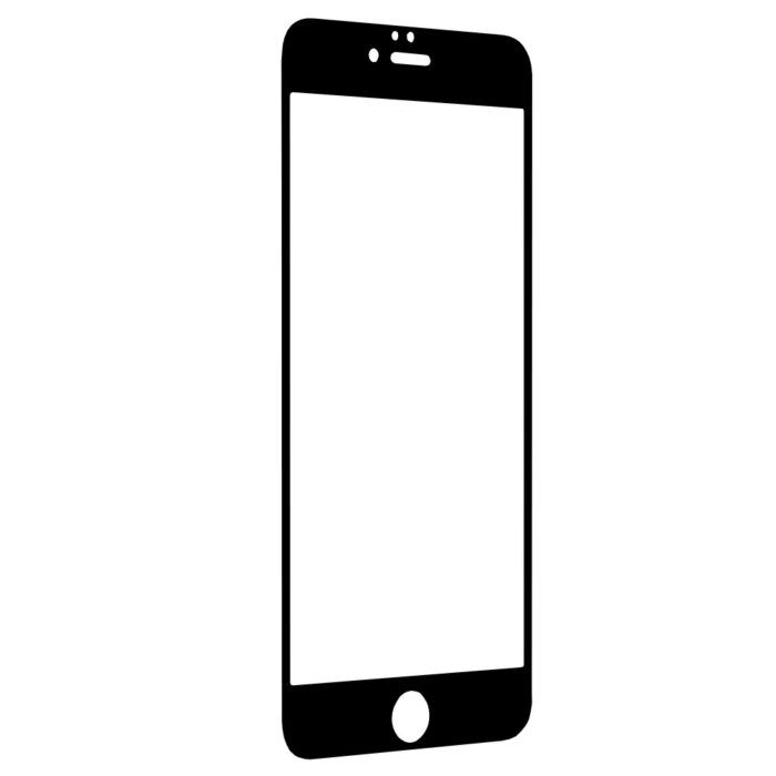 Folie Sticla Securizata pentru iPhone 6 6S Atlantic 111D cu margine neagra 3