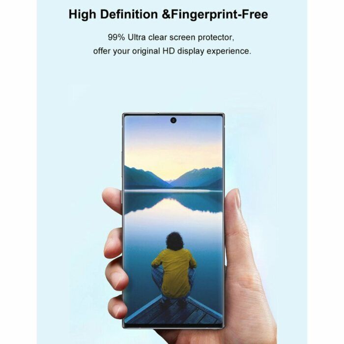 Folie sticla Samsung Galaxy S22 Ultra 3D UV cu adeziv LITO Transparent 4