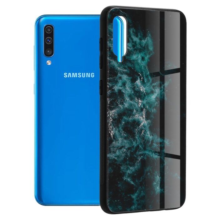 Husa Atlantic Glaze pentru Samsung Galaxy A50 - Albastru Celest