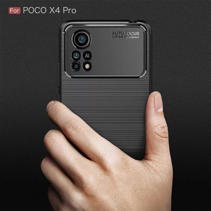 Husa Atlantic Silicon pentru Xiaomi Poco X4 Pro 5G Negru 2