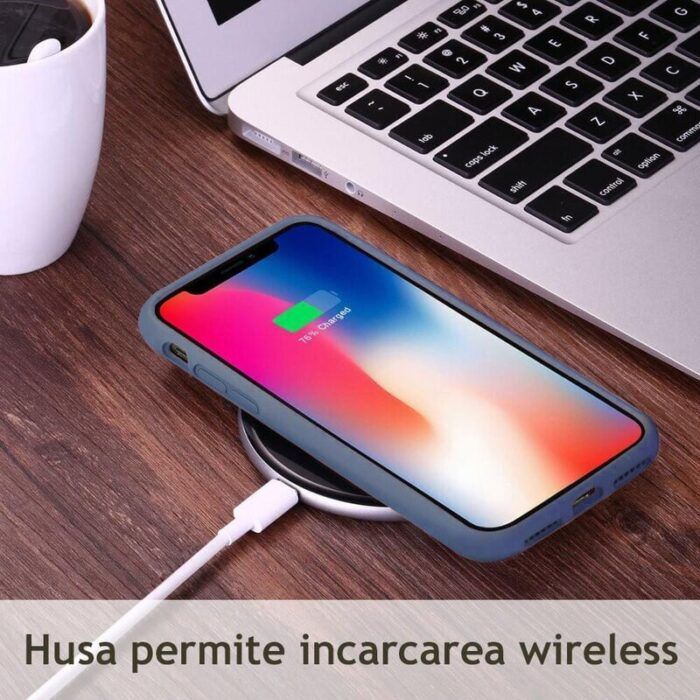 Husa Atlantic Silicone pentru Huawei Nova Y70 Albastru Denim 2