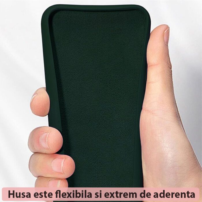 Husa Atlantic Silicone pentru Huawei Nova Y70 Verde Inchis 2