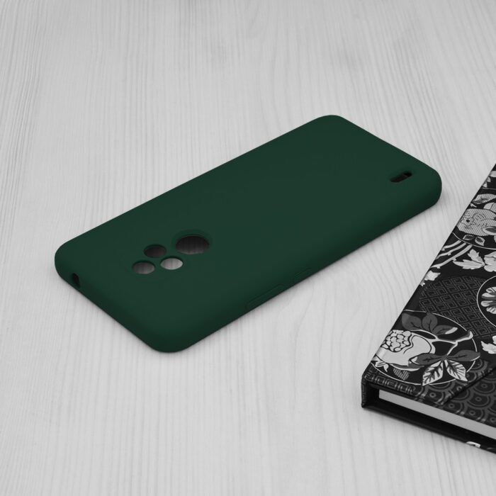 Husa Atlantic Silicone pentru Motorola Moto E7 verde inchis 3