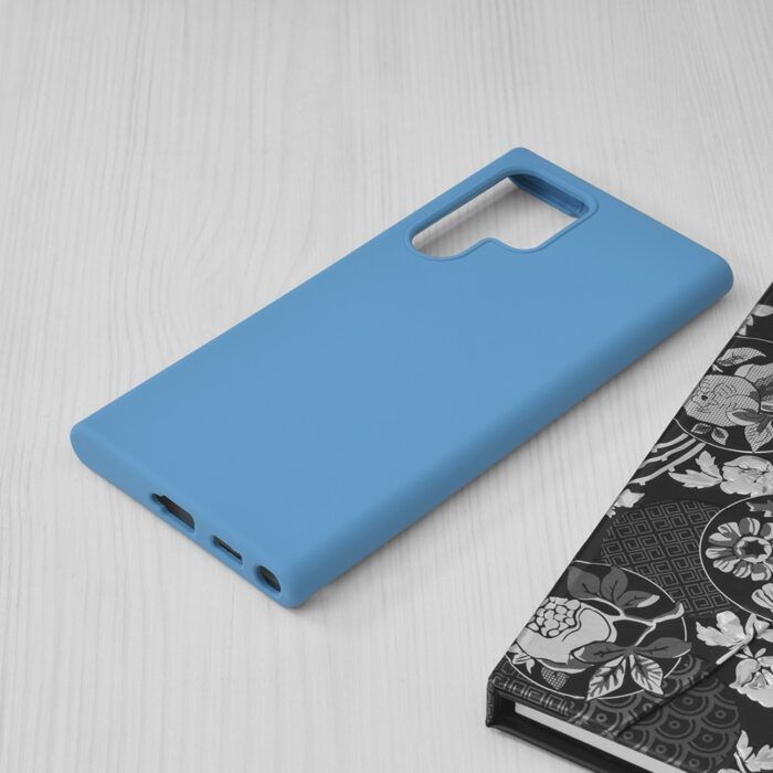 Husa Atlantic Silicone pentru Samsung Galaxy S22 Ultra albastru 2