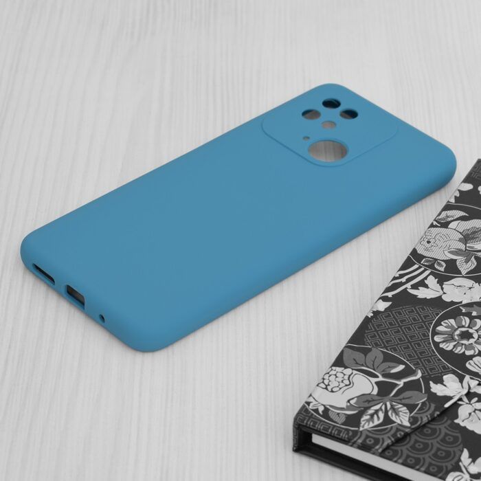 Husa Atlantic Silicone pentru Xiaomi Redmi 10C Albastru Denim 2