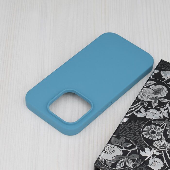 Husa Atlantic Silicone pentru iPhone 14 Pro Albastru Denim 3