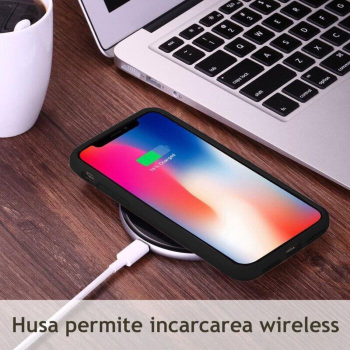 Husa Atlantic Silicone pentru iPhone 14 Pro Negru 4