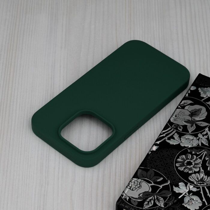 Husa Atlantic Silicone pentru iPhone 14 Pro Verde Inchis 3