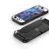 Husa Nintendo Switch OLED Carbon Silicone Negru 4