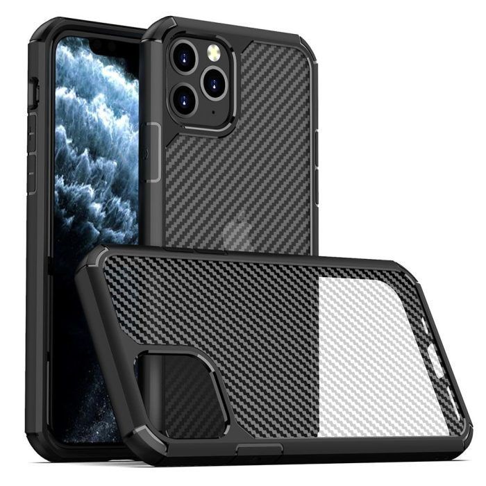 Husa Premium Atlantic CarbonFuse compatibila cu iPhone 11 Pro Max - Negru