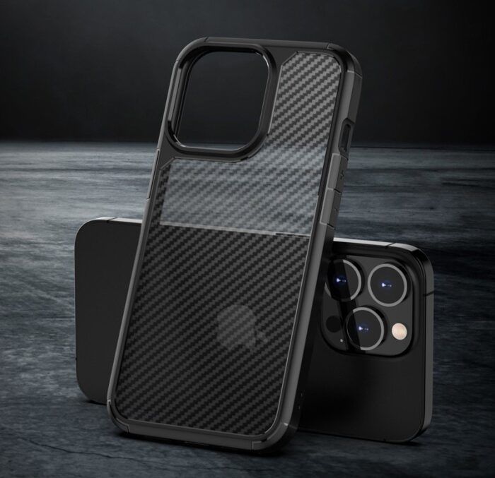 Husa Premium Atlantic CarbonFuse compatibila cu iPhone 13 Pro Negru 2