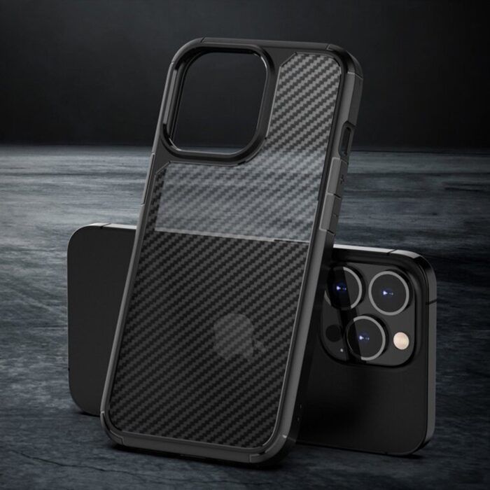 Husa Premium Atlantic CarbonFuse compatibila cu iPhone 14 Pro Max Negru 1
