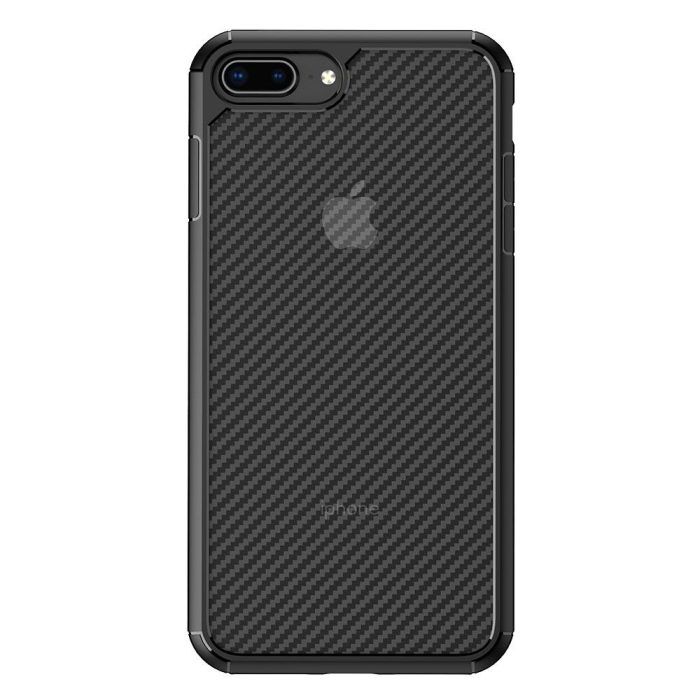 Husa Premium Atlantic CarbonFuse compatibila cu iPhone 7 Plus 8 Plus Negru 2