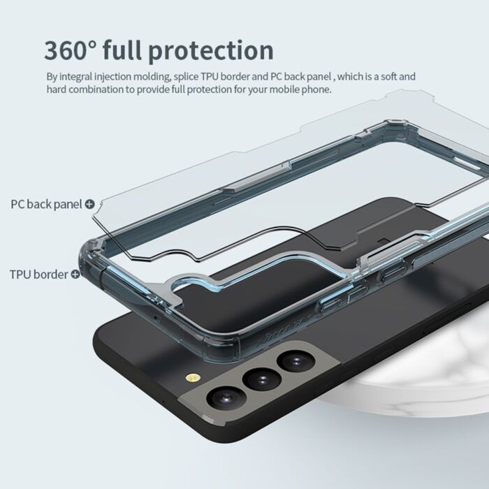 Husa Premium Nillkin PRO compatibila cu Samsung Galaxy S22 transparent 4