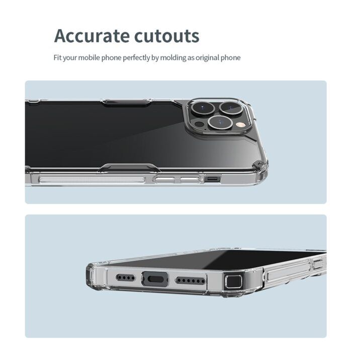 Husa Premium Nillkin PRO compatibila cu iPhone 13 Pro Max transparent 4