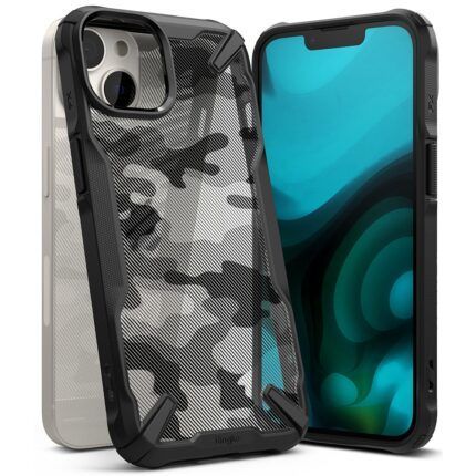 Husa Premium Ringke compatibila cu iPhone 14 - Camo Black