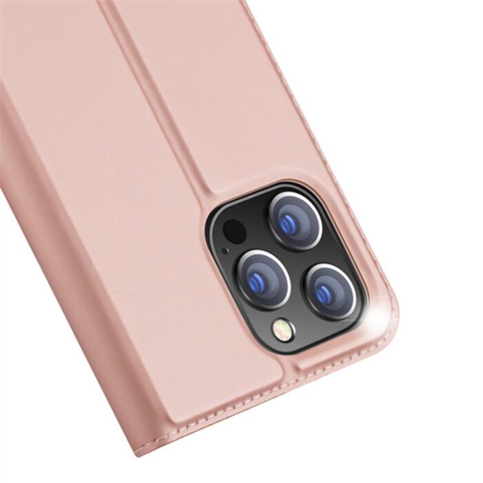 Husa Premium Tip Carte Dux Ducis compatibila cu iPhone 14 Pro Max cu Inchidere Magnetica Negru 3