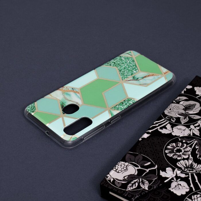 Husa Samsung Galaxy A20e Marble Series Green Hex 4