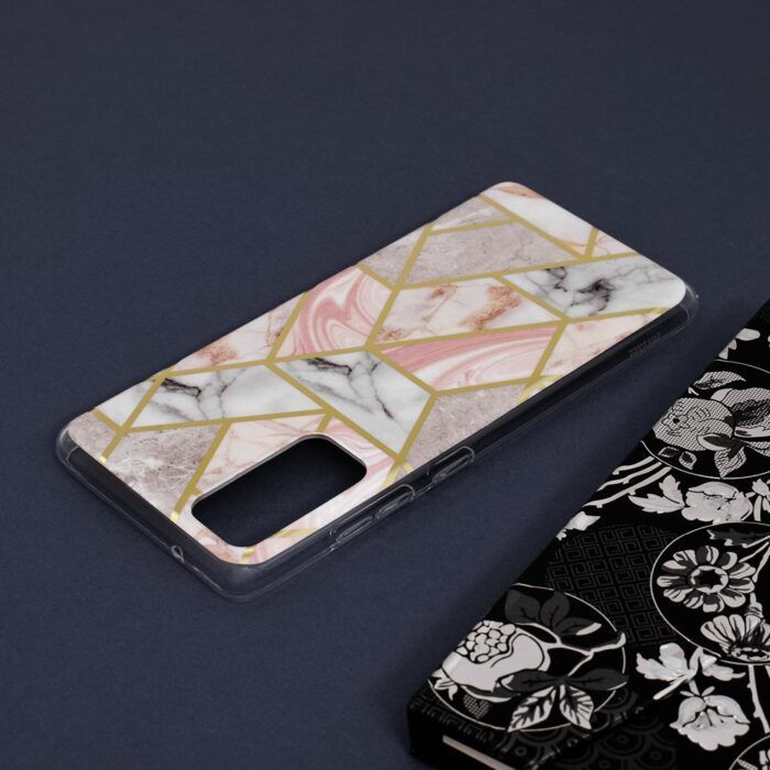 Husa Samsung Galaxy S20 FE Marble Series Pink Hex 4