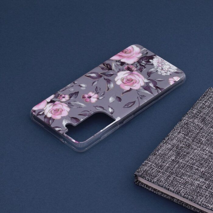 Husa Samsung Galaxy S21 FE Marble Series Bloom of Ruth Gray 4