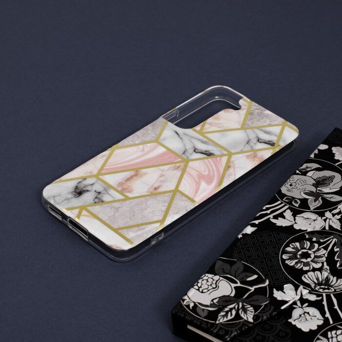 Husa Samsung Galaxy S22 Marble Series Pink Hex 3