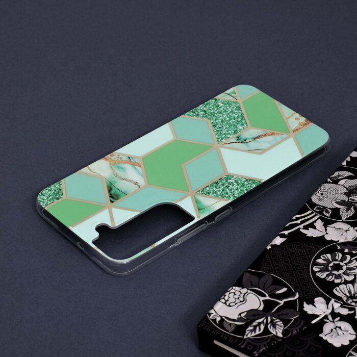 Husa Samsung Galaxy S22 Plus Marble Series Green Hex 4