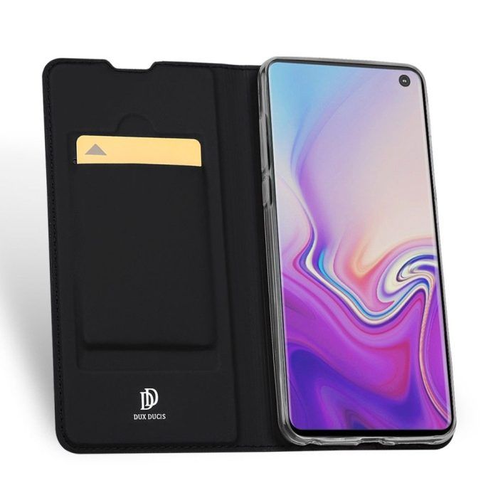 Husa Tip Carte Dux Ducis compatibila cu Samsung Galaxy S10 Negru 4