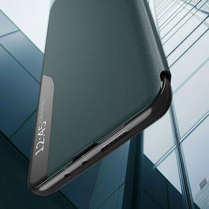 Husa Tip Carte compatibila cu Samsung Galaxy A20E Verde Inchis 3