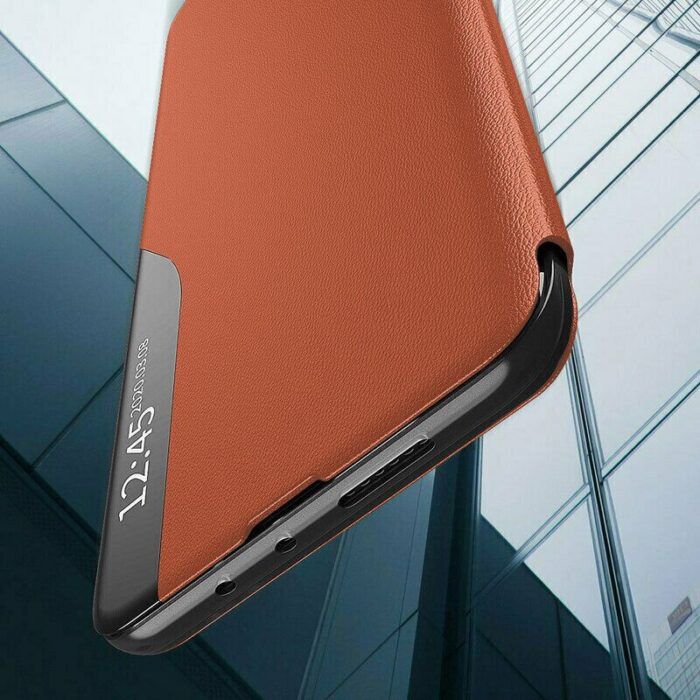 Husa Tip Carte compatibila cu Samsung Galaxy A20s Portocaliu 3