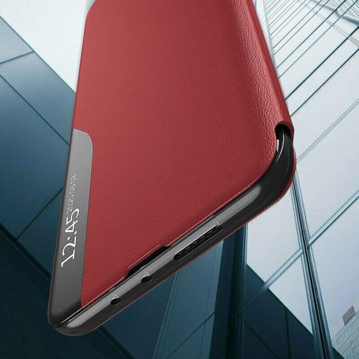 Husa Tip Carte compatibila cu Samsung Galaxy S21 Rosu 3