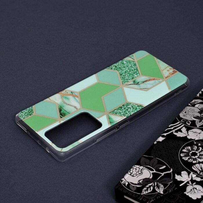 Husa Xiaomi 12 Pro Marble Series Green Hex 4