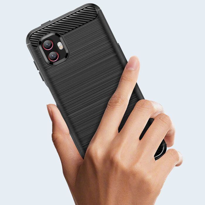 Husa compatibila cu Samsung Galaxy Xcover6 Pro Atlantic Silicone negru 4