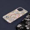 Husa iPhone 13 Pro Max Marble Series Pink Hex 3