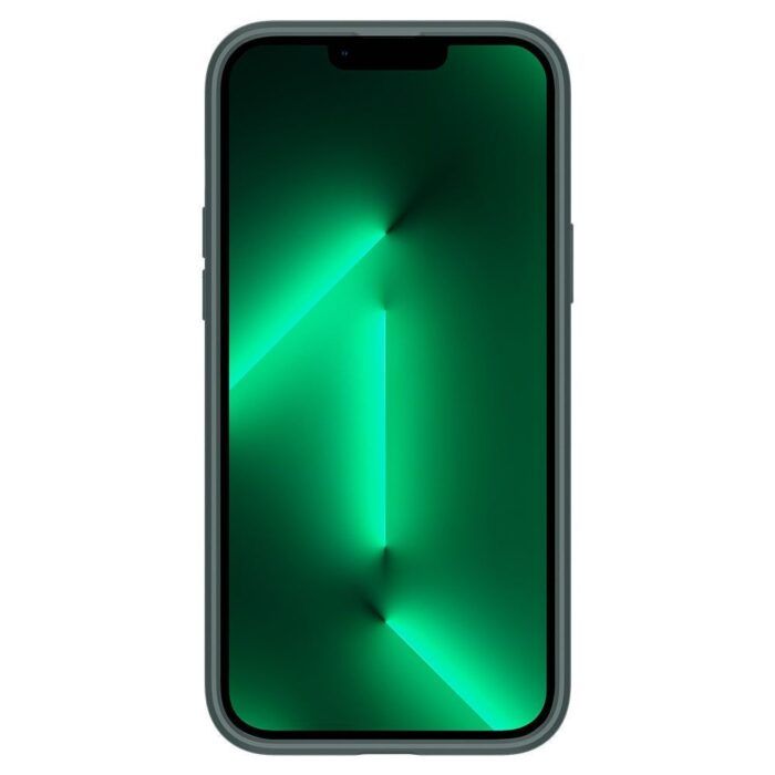 Husa iPhone 13 Pro Ultra Hybrid Spigen Midnight Green 4