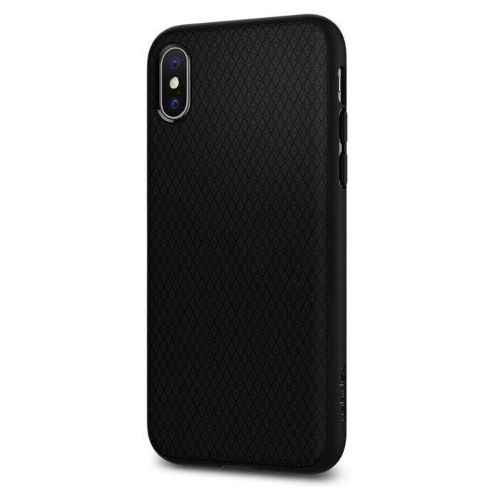 Husa iPhone X XS Liquid Air Spigen Negru 2