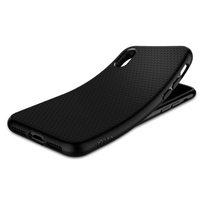 Husa iPhone X XS Liquid Air Spigen Negru 3